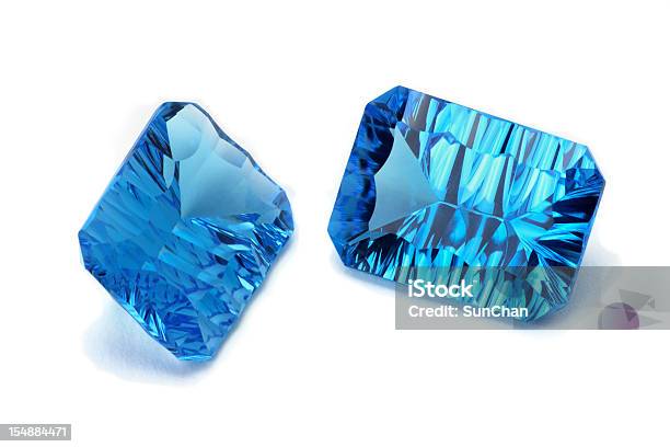 Aquamarine Or Topaz Stock Photo - Download Image Now - Apatite, Aquamarine, Blue