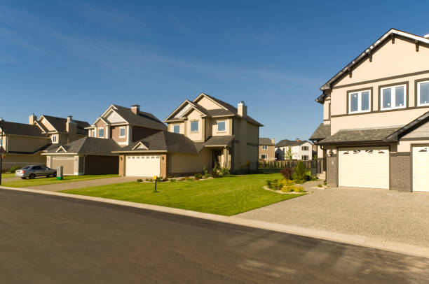 istock New suburban houses. 154884596