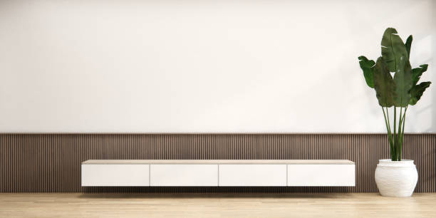 istock cabinet in modern empty room Japanese - zen style,minimal designs. 1548863205