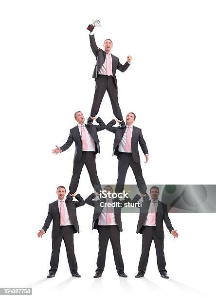 Self Development Stock Photo - Download Image Now - Human Pyramid, Pyramid Shape, Businessman