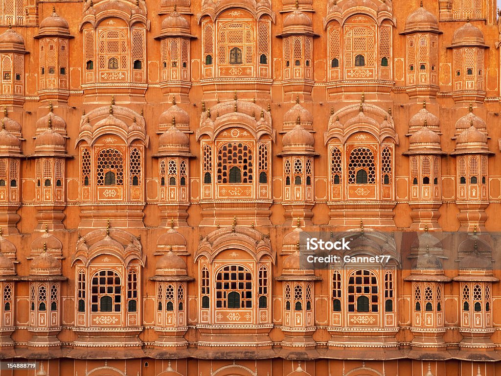 Hawa Mahal or Palace of the Winds, Jaipur, at sunrise  Hawa Mahal Stock Photo