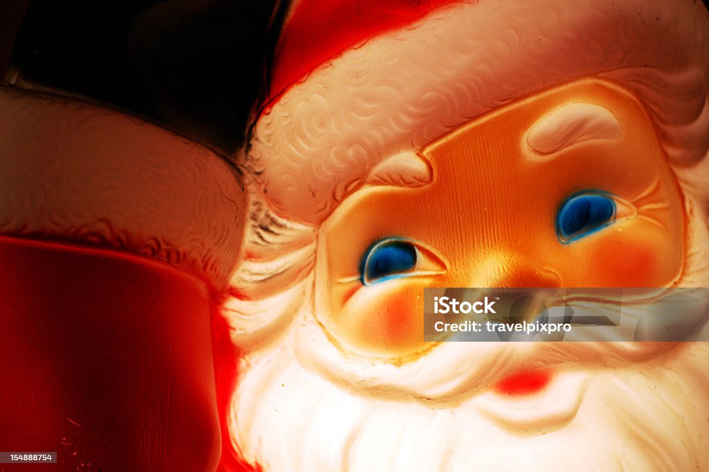 Retro 50's Santa-intern beleuchtete - Lizenzfrei Weihnachtsmann Stock-Foto