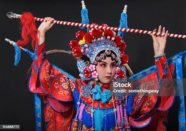 One Traditional Chinese Opera Actor Stock Photo - Download Image Now - China - East Asia, Tradition, Chinese Culture