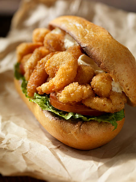 istock Shrimp Po Boy Sandwich 154888814