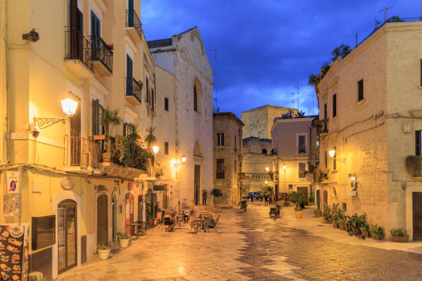 istock Bari Vecchia at dusk, Italian old town 1548889501