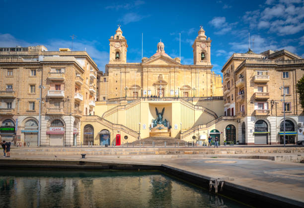View of Birgu (Vittoriosa) from Valleta, Malta