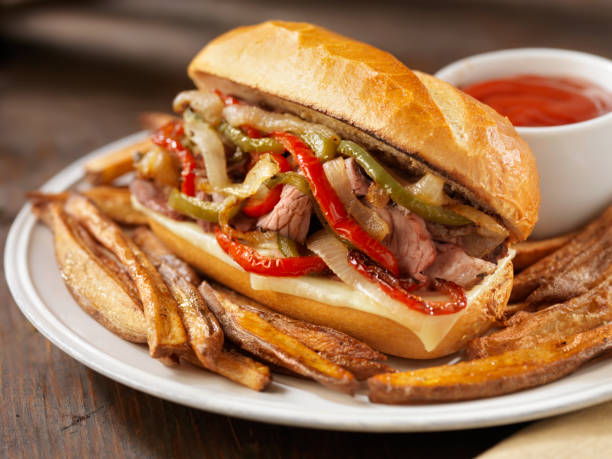 istock Philly Prime Rib Sandwich with Roasted Peppers 154890119