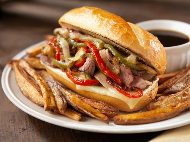 istock Philly Prime Rib Sandwich with Roasted Peppers 154890173