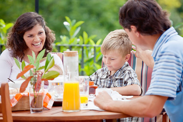 istock Young Family At Breakfast 154890234