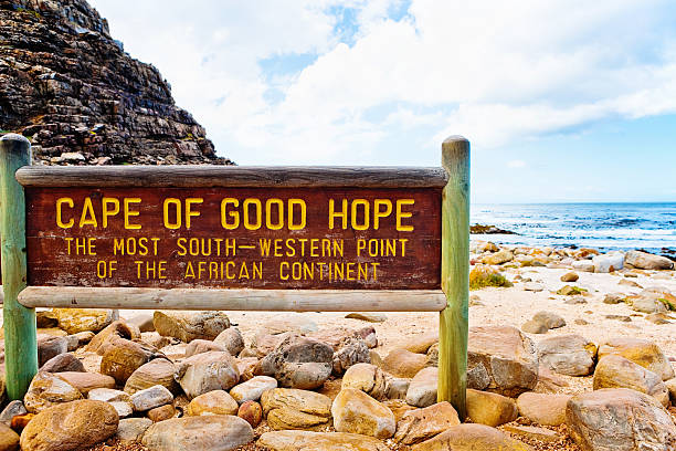 cabo da boa esperança de sinal de áfrica do sul - south africa africa cape of good hope cape town imagens e fotografias de stock