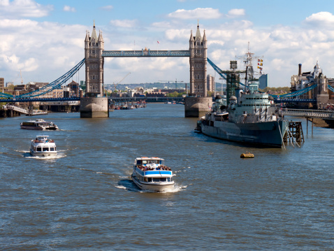 London in the UK in June 2022. A view of the River Thames near Westminster