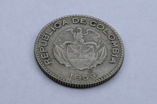 1959 Republic of Columbia coin