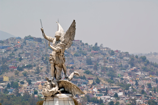 Archangel Michael statue Mexico City