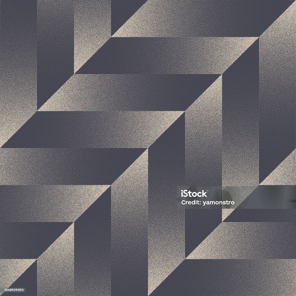 Striped Angled Structure Seamless Pattern Vector Dot Work Abstract ...