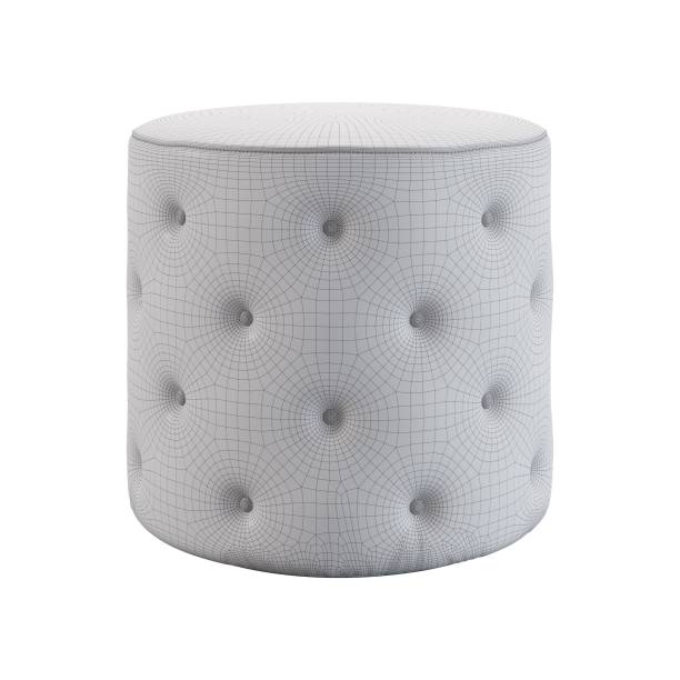 istock Image features modern minimal pouf seating with a white studio-style background 1548944386