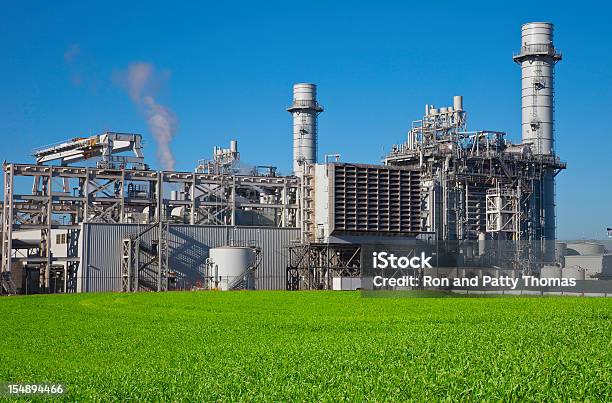 Natural Gasfired Elektrische Kraftwerk Stockfoto und mehr Bilder von Kraftwerk - Kraftwerk, Erdgas, Fabrik