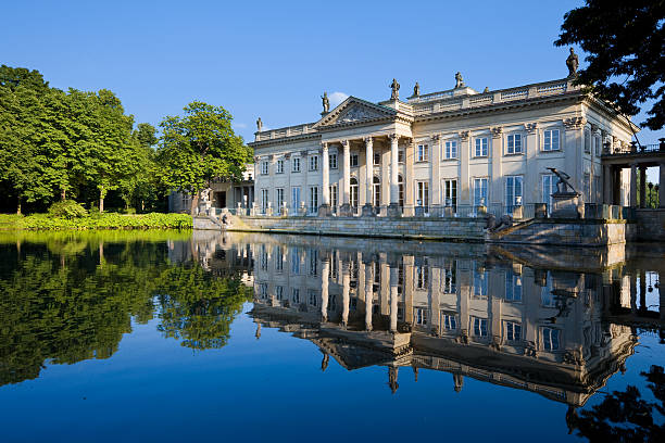The Łazienki Palace also known as the Water Palace in Warsaw's Royal Baths Park.