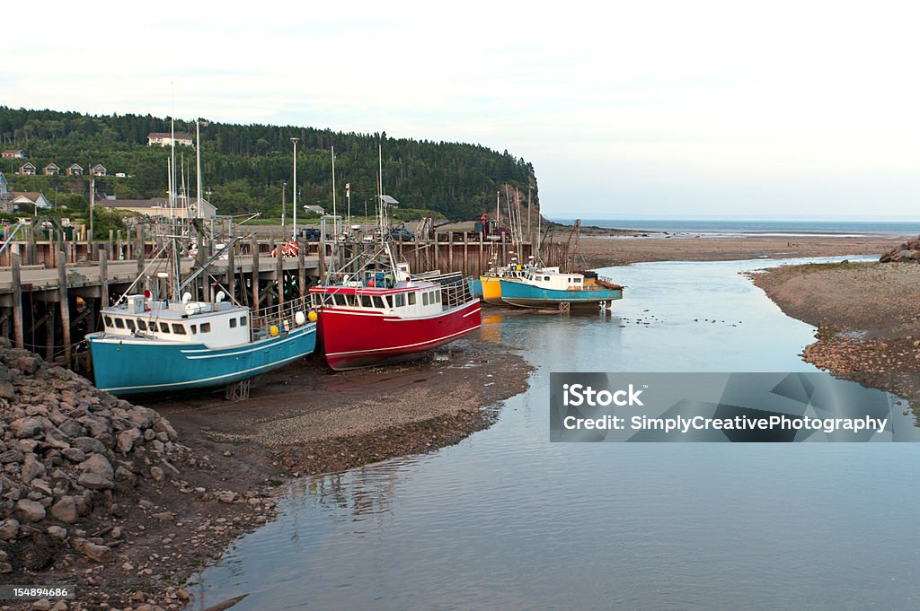 Marée basse sur la baie de Fundy - Photo de Nouveau-Brunswick - Canada libre de droits