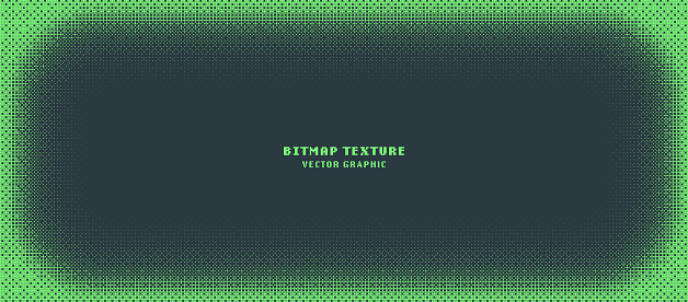 Dither Pattern Bitmap Texture Vector Rounded Frame Halftone Gradient ...
