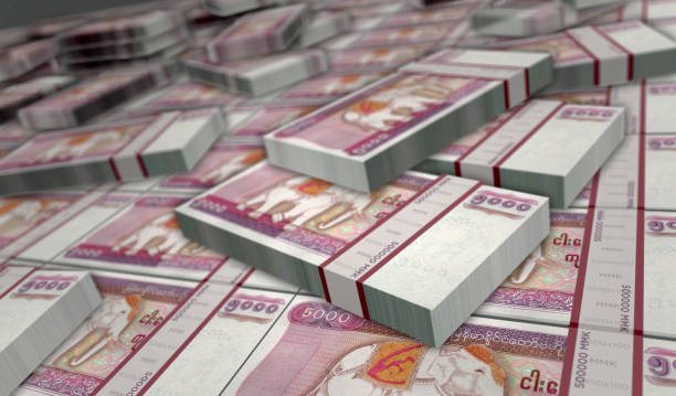 istock Myanmar Kyat money banknotes print 3d illustration 1548968538