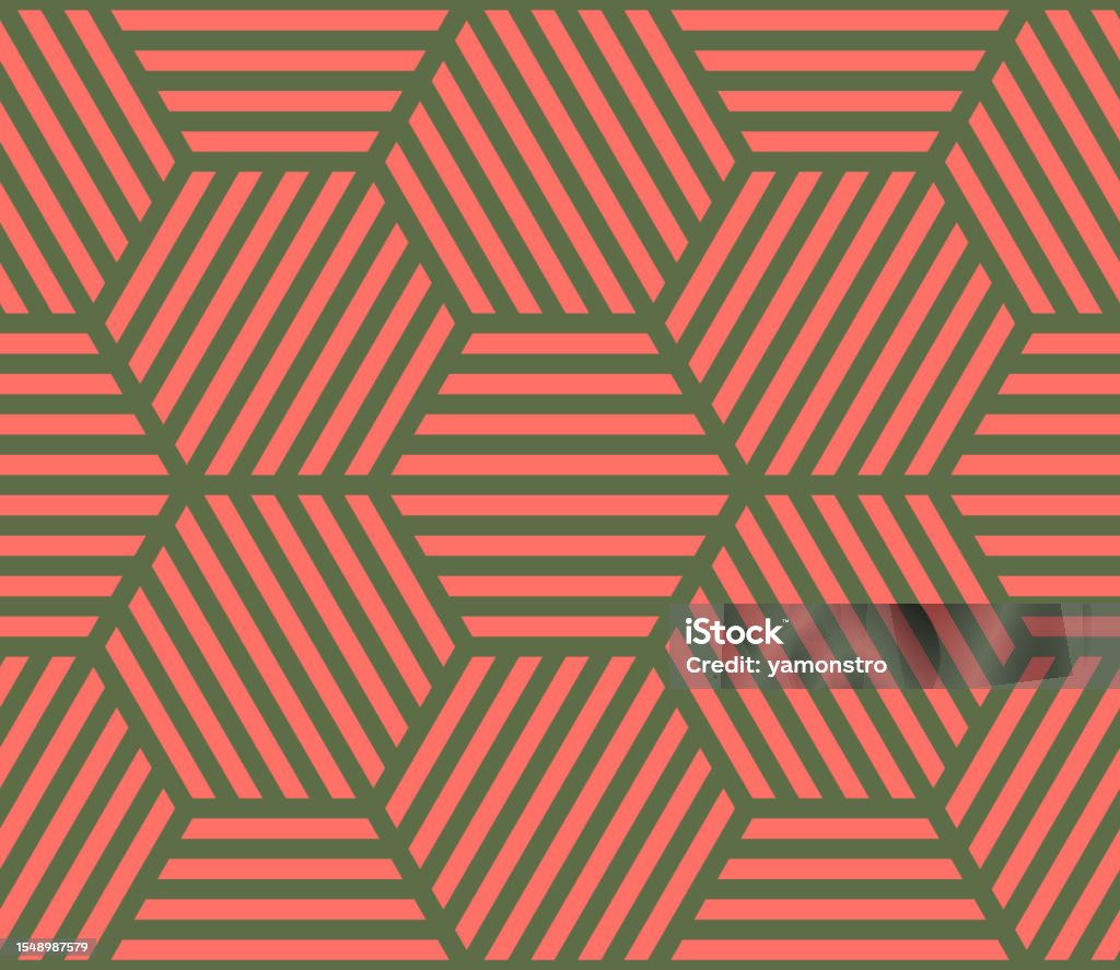 Geometric Line Patterns Color Graphic Geometric Bold Lines Seamless Pattern With Experimental Color ...