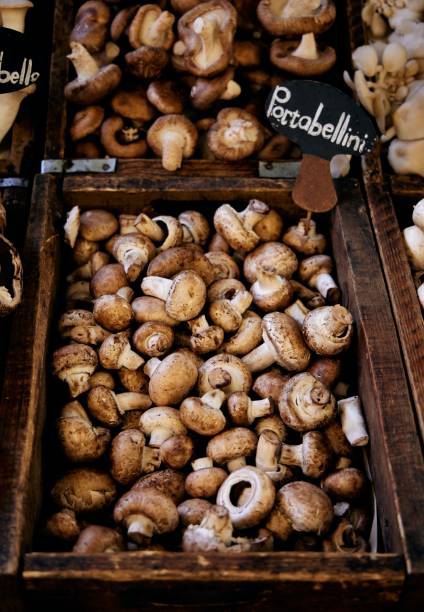 istock Arranged in a wooden crate, on a marketplace table 1549020733