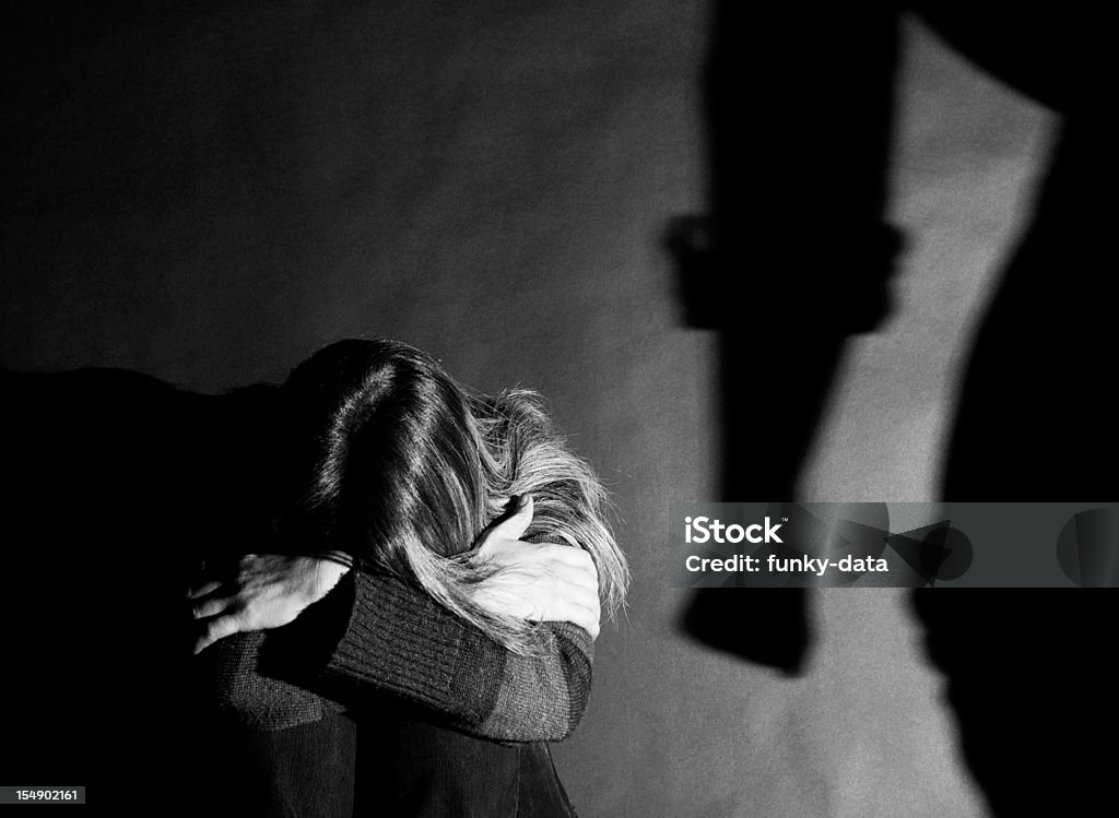 Häusliche Gewalt-Missbrauch - Lizenzfrei Gewalt Stock-Foto