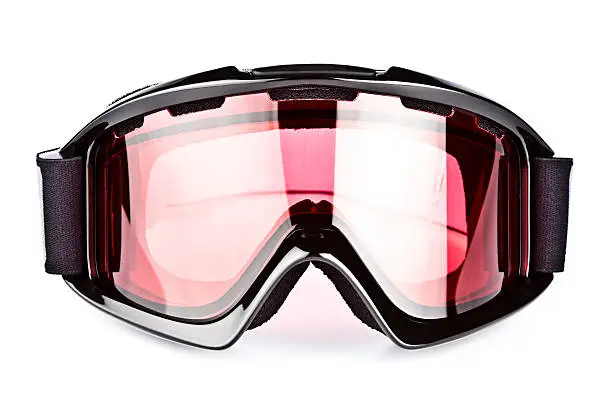 Photo of Ski goggles, isolated on white background