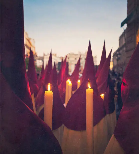 Photo of nazarenes during holy week