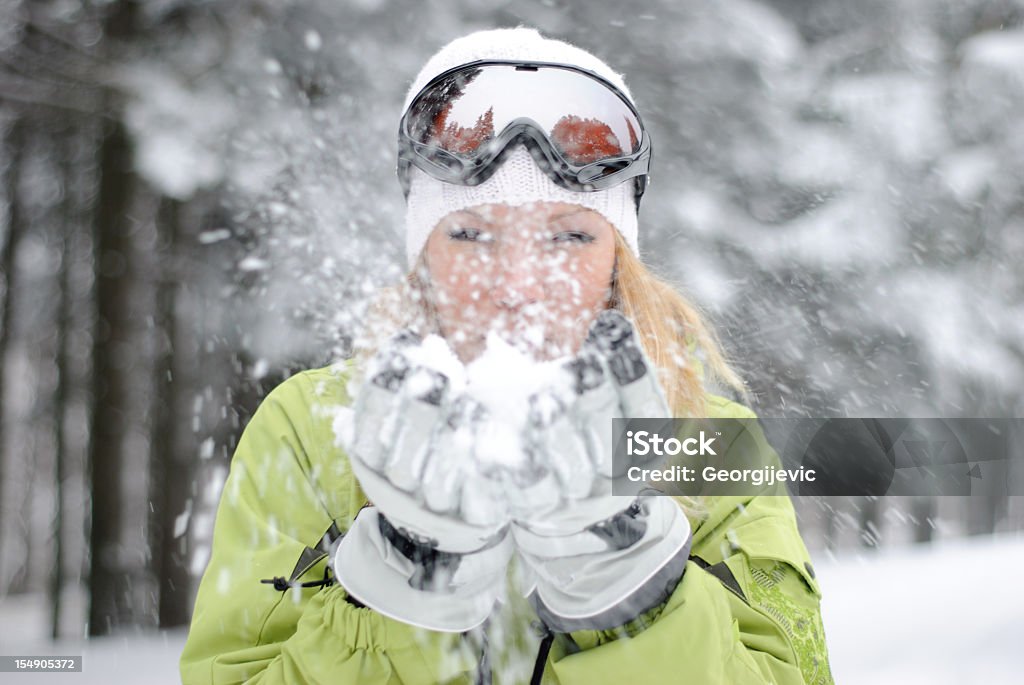 Weibliche Skifahrer - Lizenzfrei Berg Stock-Foto