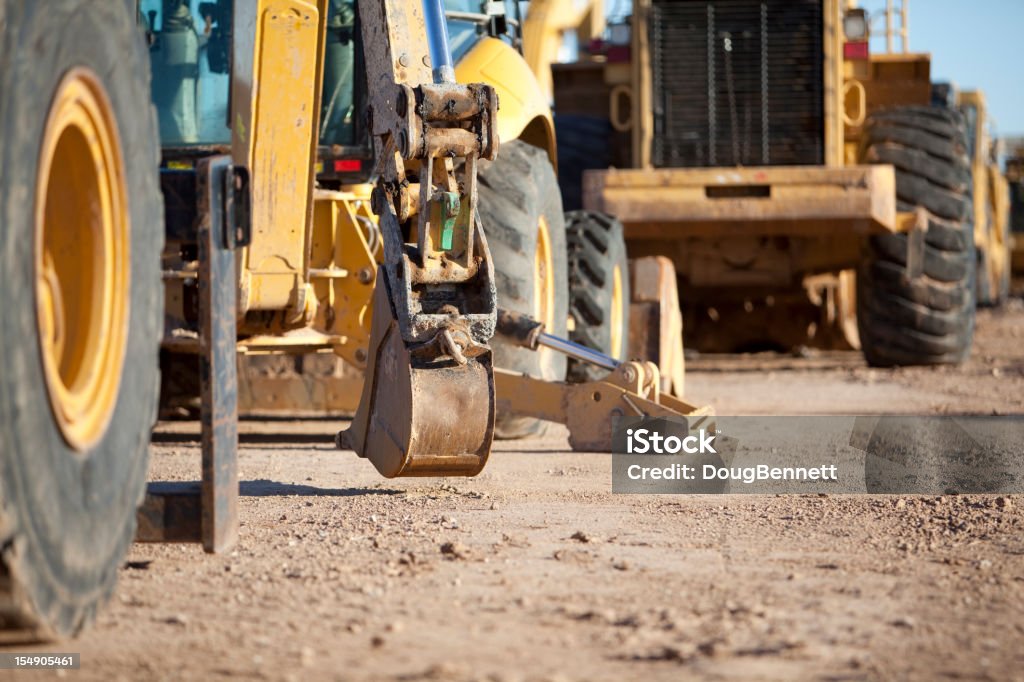Construção de Estrada Excavation equipamento - Royalty-free Buldózer Foto de stock