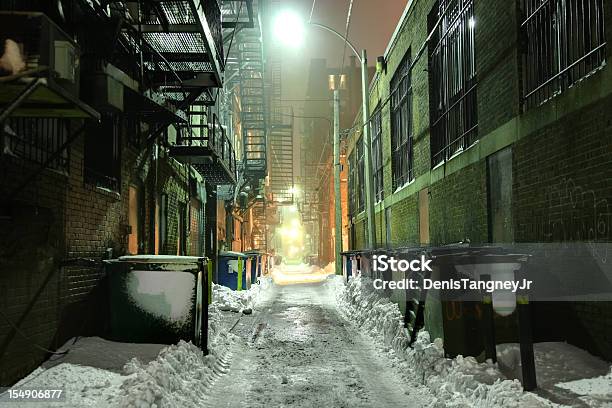 Foto de Detalhe Beco No Inverno e mais fotos de stock de Boston - Massachusetts - Boston - Massachusetts, Favela - Área Destituída, Beco