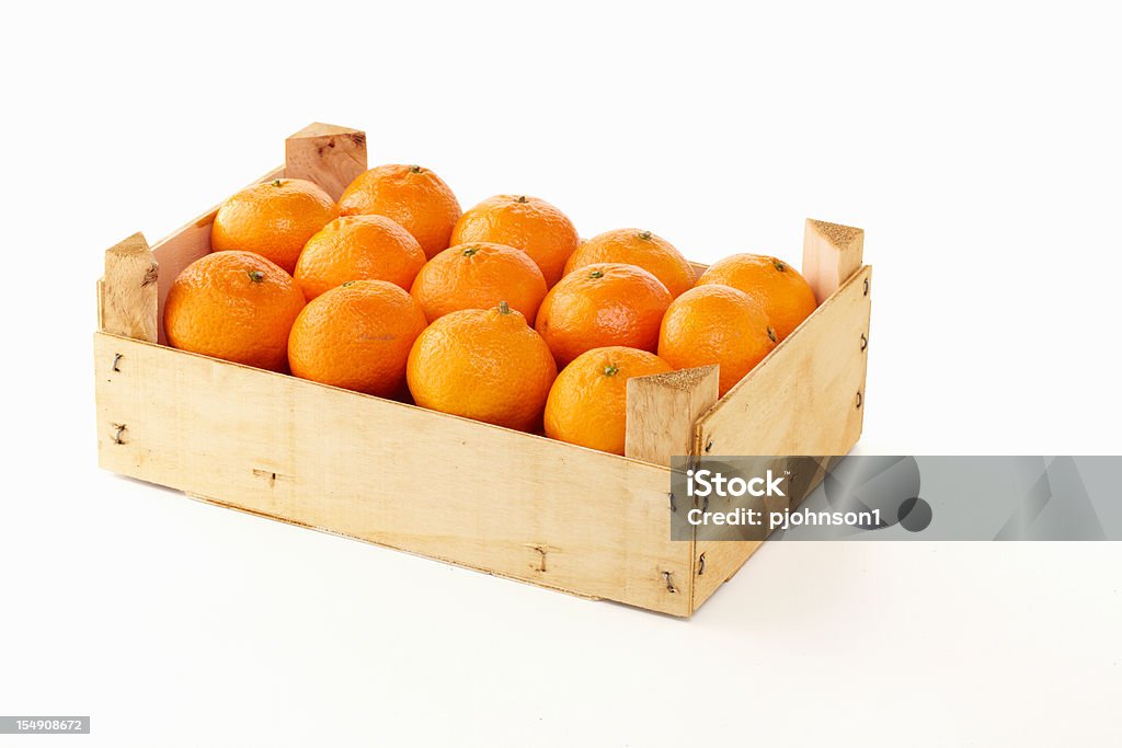 Crate of oranges - Lizenzfrei Orange - Frucht Stock-Foto