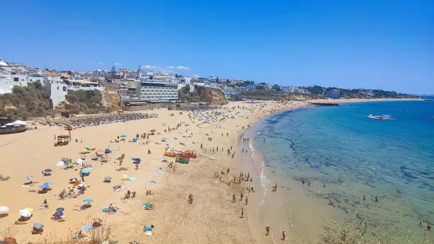 Photo of Fisherman`s beach in Albufeira, Portugal