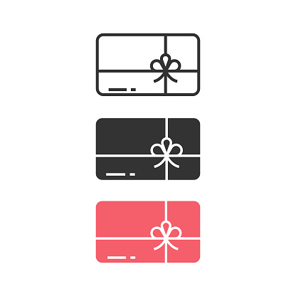 Gift Card Icon Set Vector Design.