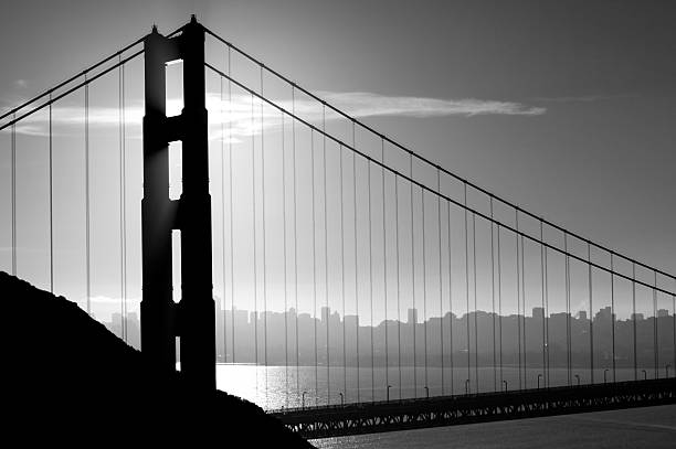 istock Golden Gate Bridge in Black and White 154917413
