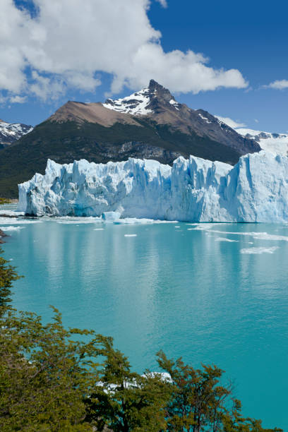 glaciar moreno parque nacional perito na argentina, patagônia - patagonia ice shelf vertical argentina imagens e fotografias de stock