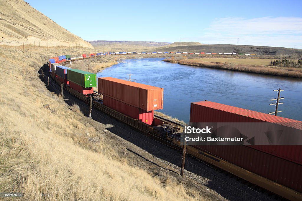Güterzug - Lizenzfrei Herstellendes Gewerbe Stock-Foto