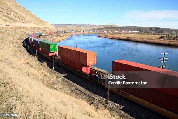 Treno Merci - Fotografie stock e altre immagini di Idaho - Idaho, Industria, Treno