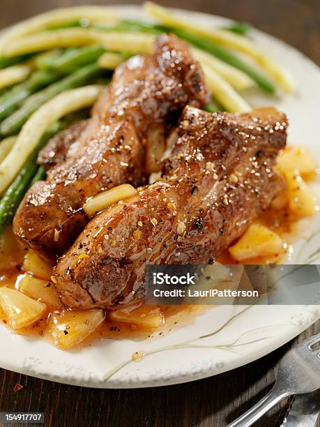 Sweet And Sour Pork Ribs Stock Photo - Download Image Now - Pineapple, Pork, Sparerib