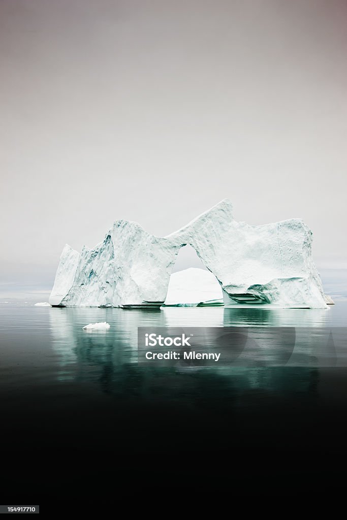 Arco Natural Ártico Icebergs Pólo Norte - Royalty-free Fiorde Foto de stock