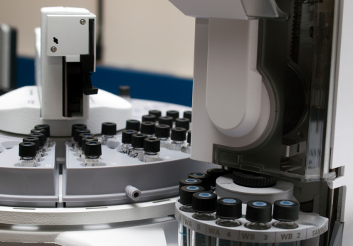 Gas Chromotography laboratory equipment for autosampling
