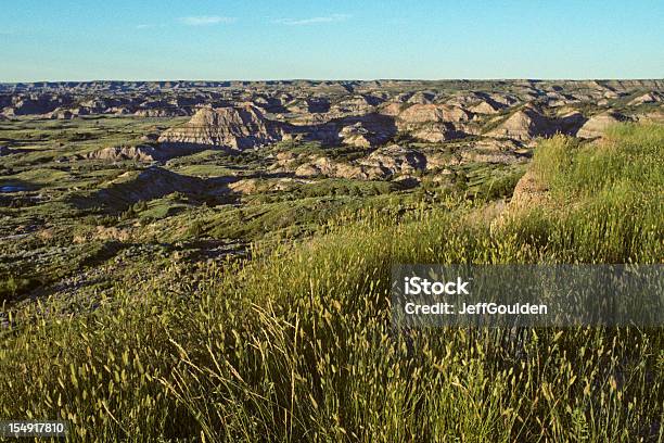 The Badlands At Sunset Stock Photo - Download Image Now - Theodore Roosevelt National Park, Beauty In Nature, Color Image