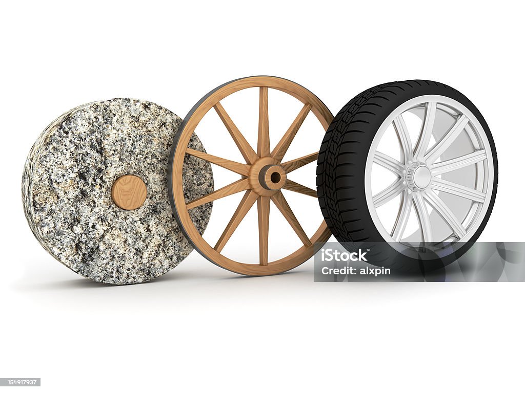Wheel evolution - Royalty-free Geschiedenis Stockfoto Wheel evolution - Royalty-free Geschiedenis Stockfoto