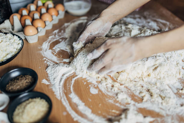 istock Woman preparing dough 1549179819