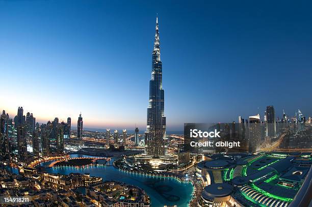 Città Di Dubai E Burj Khalifa - Fotografie stock e altre immagini di Dubai - Dubai, Burj Dubai, Emirati Arabi Uniti