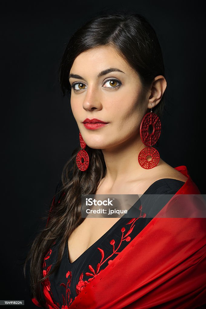 Retrato de Dança Flamenca - Royalty-free Dança Flamenca Foto de stock