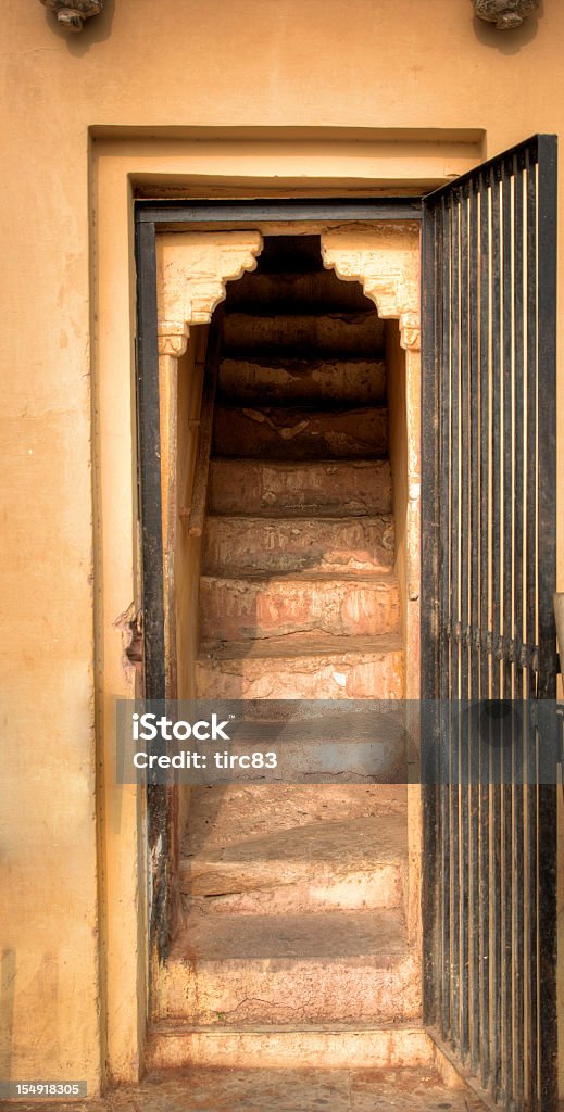 Door and stairway at Indian architectural building  Architecture Stock Photo