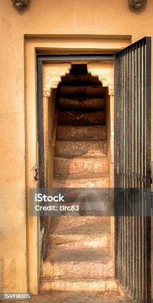 Door And Stairway At Indian Architectural Building Stock Photo - Download Image Now - Architecture, Building Exterior, Color Image