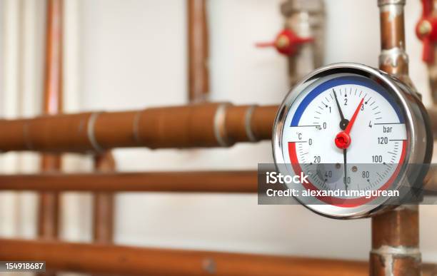 Wasserdruck Andtemperature Gauge Stockfoto und mehr Bilder von Anzeigeinstrument - Anzeigeinstrument, Auto-Kühlflüssigkeit, Farbbild